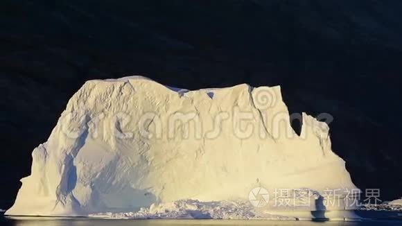 格陵兰的冰原视频