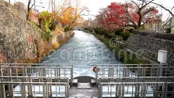 田川水在滨村附近的流量视频