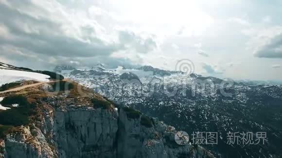 奥贝特拉恩，奥地利山区5号芬格尔观测甲板的空中全景。