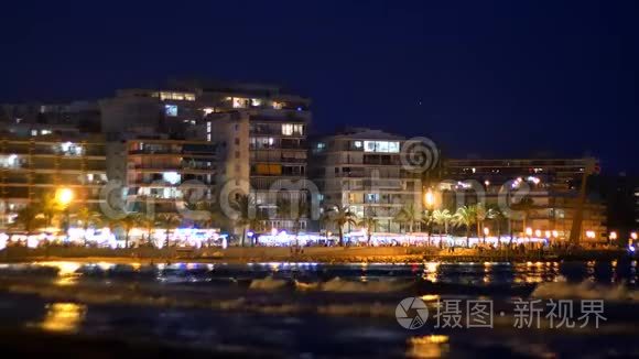 地中海沿岸的夜城视频