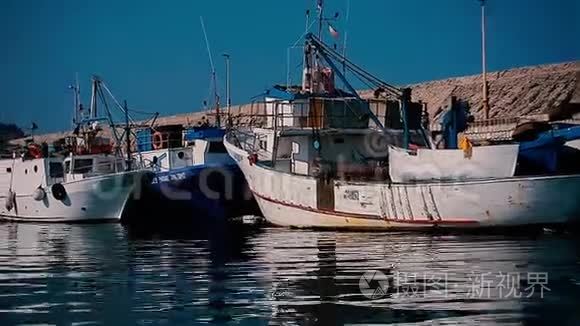波蒂塞洛的渔船视频