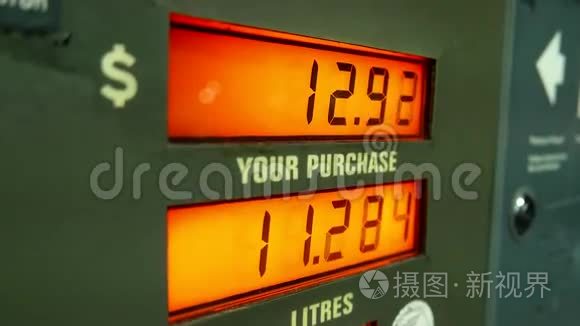 加油站油泵价格上涨视频