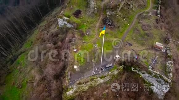 城堡空中飞人乌克兰摄像机视频
