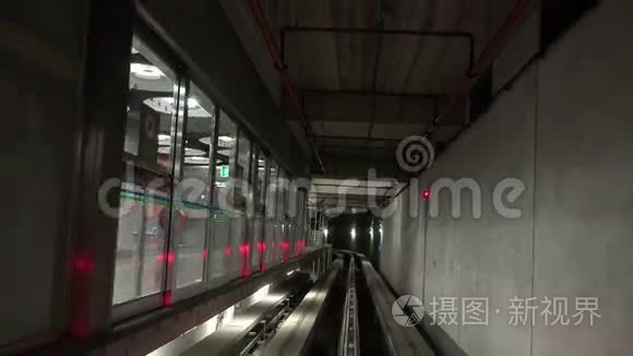 地铁隧道和轨道视频