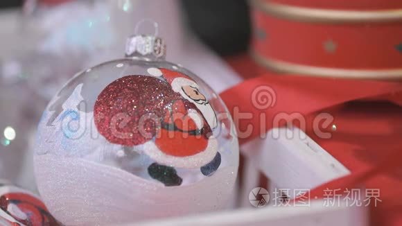 圣诞老人新年主题玻璃碗视频