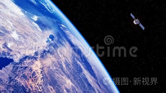 探索地球表面的空间卫星视频
