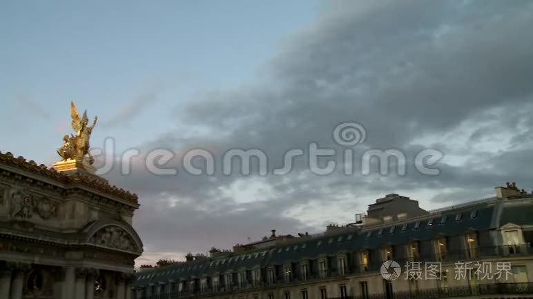 巴黎歌剧院的纪念碑视频