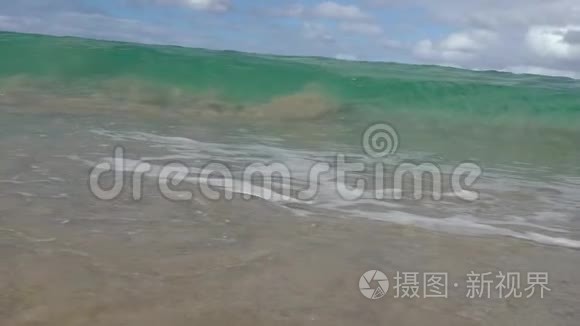 夏威夷海滨的桑迪波视频