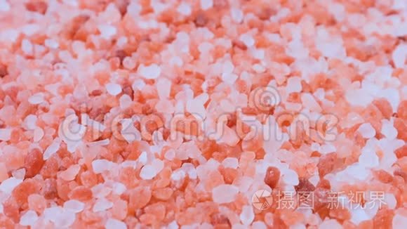 粉色喜马拉雅水晶盐矿物成分视频
