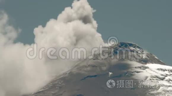 科托帕希火山爆发时间推移视频