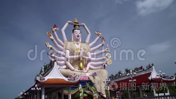 普莱莱莱姆寺观音雕像-岛上主要标志和流行地标。 旅游和观光