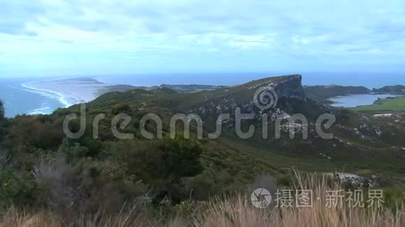 新西兰南岛黄金海岸塔斯曼湾视频