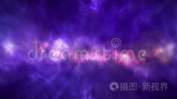 星云星系运动的缓慢运动视频