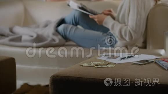 严重的年轻夫妇计划家庭预算，计算费用