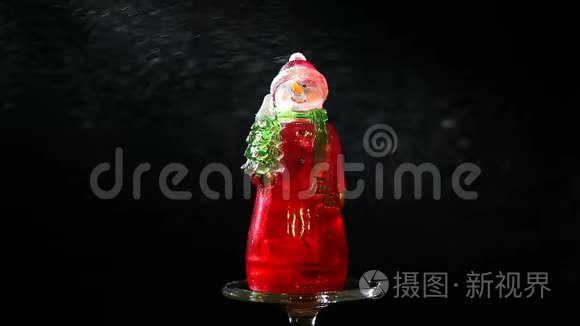 雪人玻璃高清镜头视频