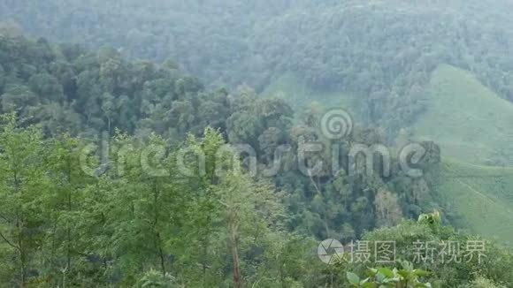 泰国南部山区美丽的自然风光视频