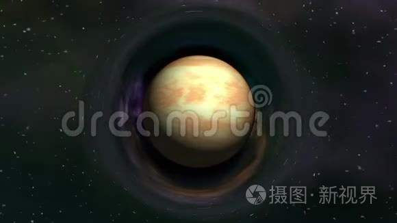 金星在弯曲的空间里