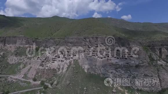 瓦尔齐亚神庙建筑群的鸟瞰图视频