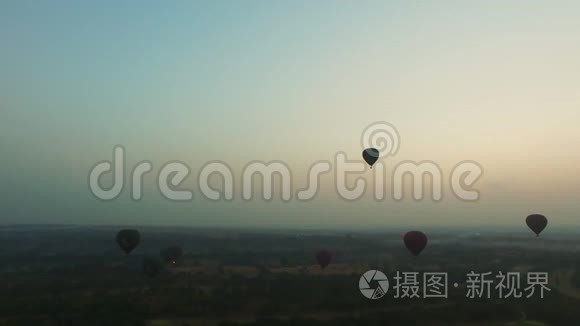 缅甸热气球视频