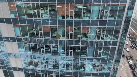 玻璃钢建筑立面街景视频