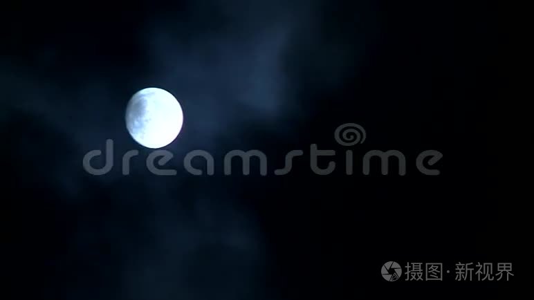 夜晚的月亮视频