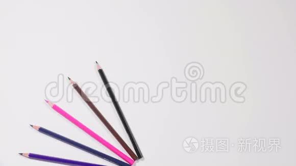 彩色铅笔圈视频