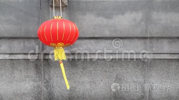中国红灯笼庆祝新年视频