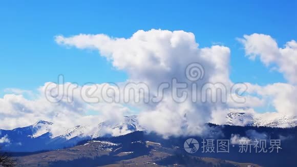 风和日丽的天空