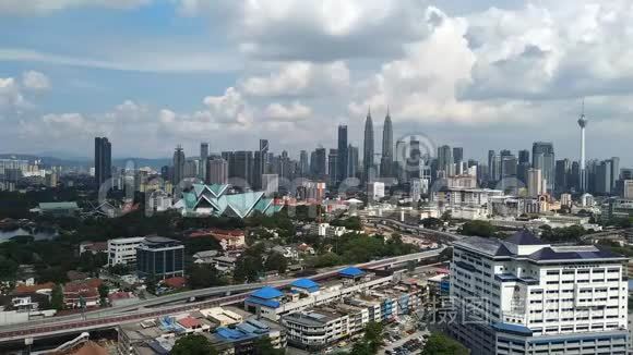 吉隆坡市区时程与KLCC及KL塔及滚云