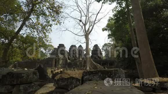 柬埔寨吴哥窟寺庙群视频