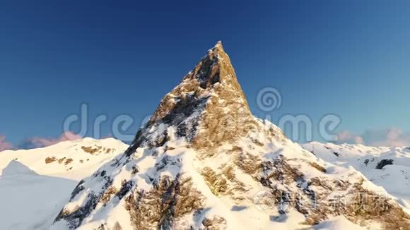 飞越雪山峰视频