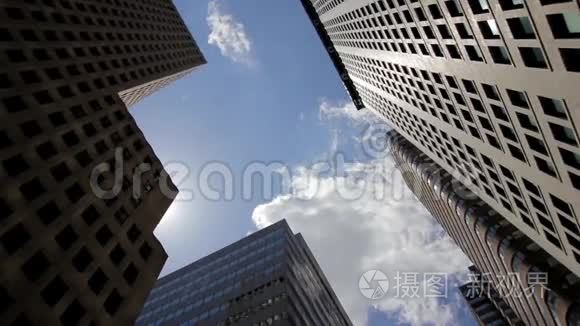 纽约市摩天大楼的墙壁视频