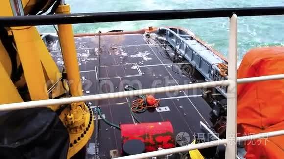 船锚及红浮筒管层平台视频