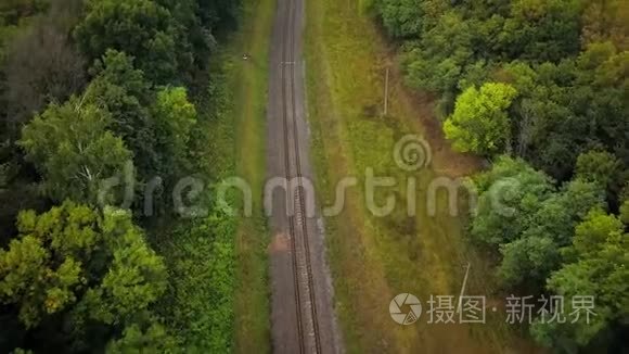 穿越被森林包围的铁路