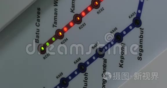 马来西亚吉隆坡综合铁路系统视频