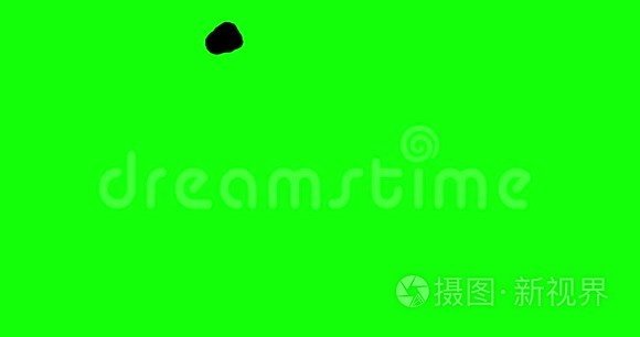 万圣节布奥动画黑色在绿色