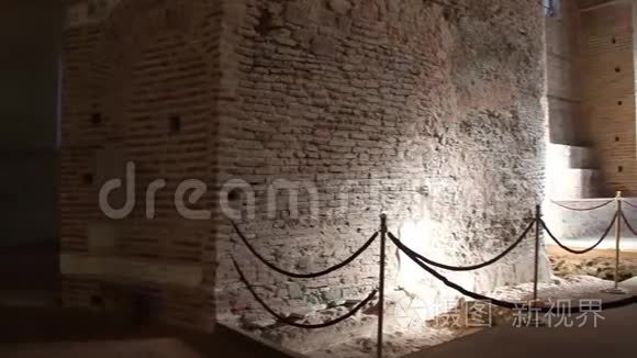塞索兰尼基的罗马圆形大厅视频