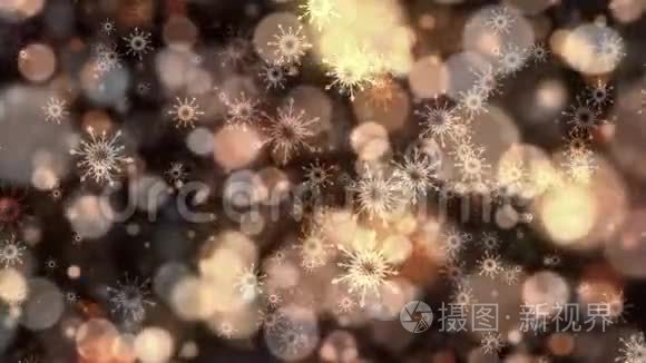 温暖的雪花视频