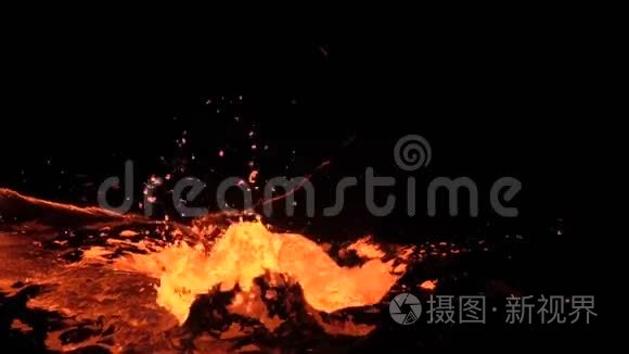 火山埃塔阿莱爆发视频