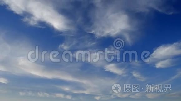 蓝天中的云羽视频