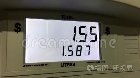 加油站油泵价格上涨视频