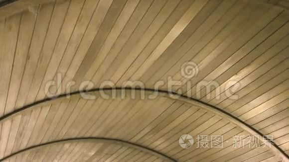 屋顶的木质纹理移动视频