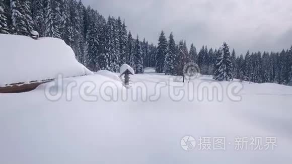 冬季的空中山居地(Zajamniki山)