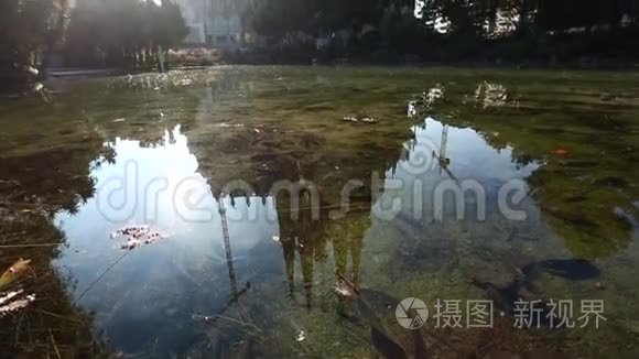 拉萨格拉达家庭反映在湖中视频