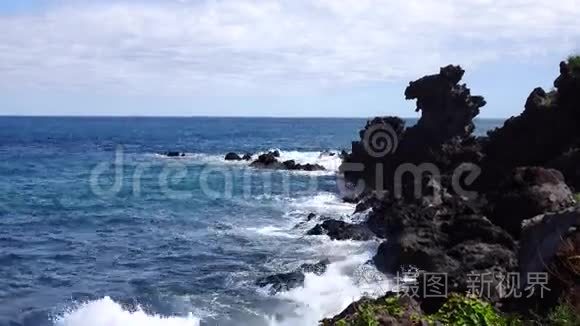 韩国济州龙头岩视频