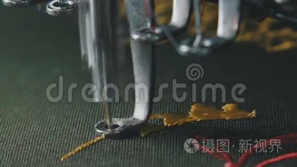 纺织企业雪佛龙自动刺绣视频