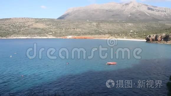 希腊马尼阿罗波利附近的海洋视频