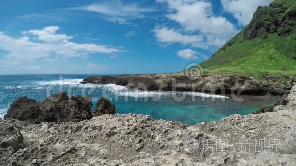 美丽的洛基夏威夷海湾视频