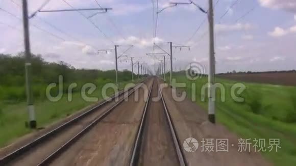 农村地区的铁路视频
