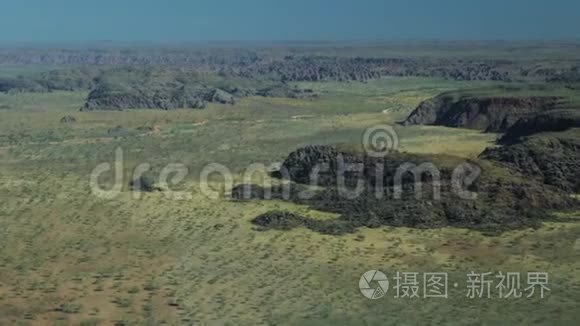无人机拍摄的澳大利亚内陆和山区